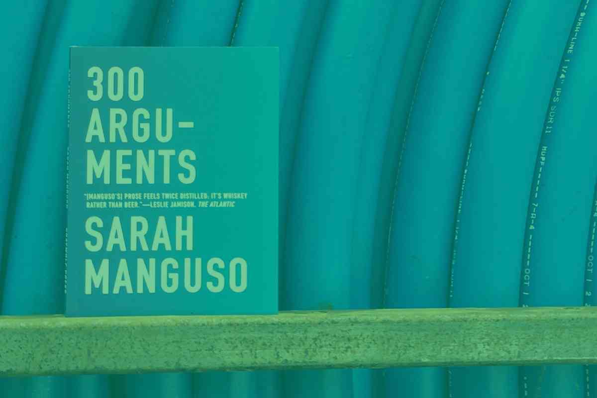 300 Arguments Book cover with draped background