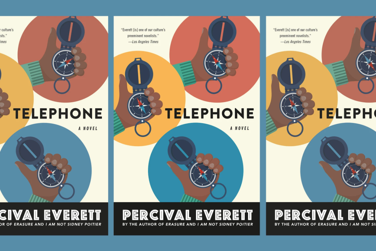 image of three alternate cover versions of TELEPHONE by Percival Everett