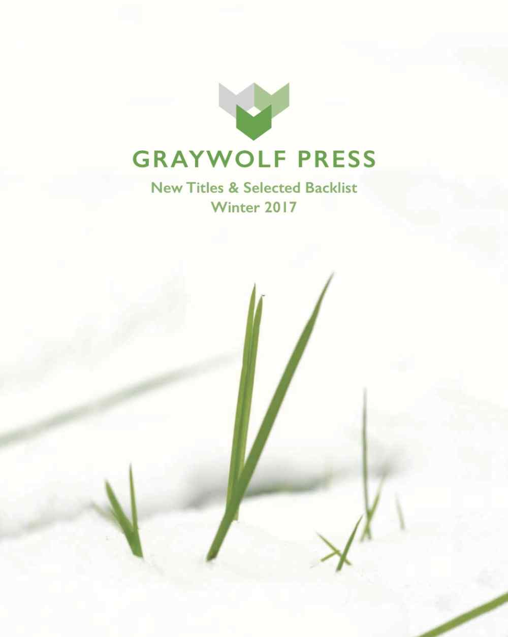 Winter 2017 Graywolf Catalog Cover